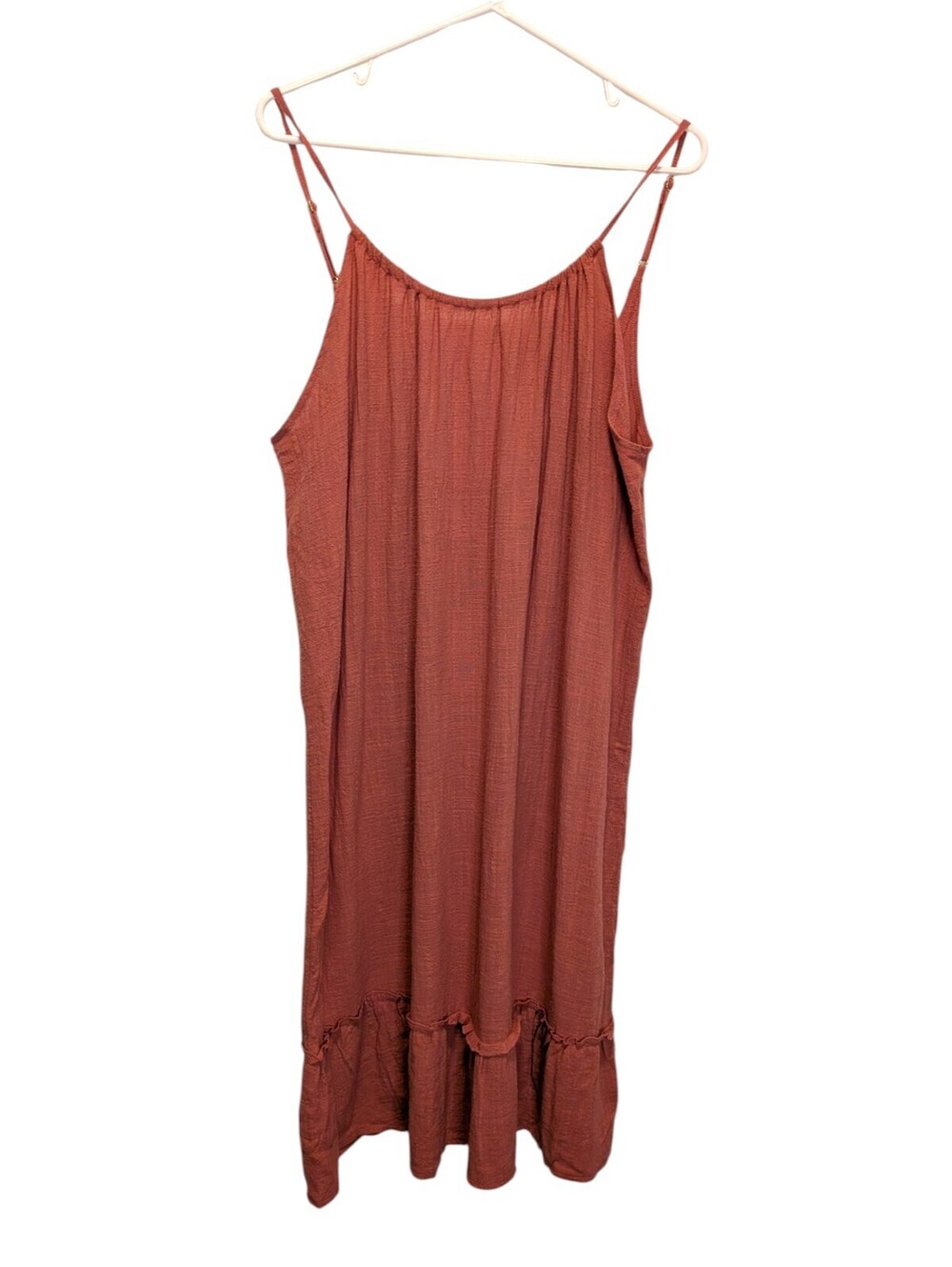 Kona Sol NWT Rust Sundress L 12-14 Adjustable Strap Swing Beach Cover Up